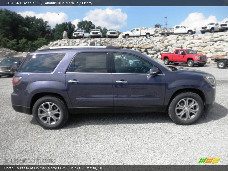 Atlantis Blue Metallic / Ebony 2014 GMC Acadia SLT