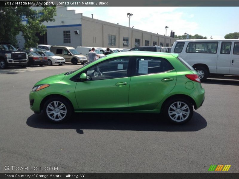 Spirted Green Metallic / Black 2012 Mazda MAZDA2 Sport