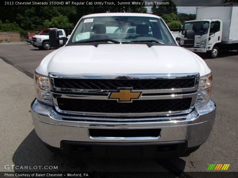 Summit White / Dark Titanium 2013 Chevrolet Silverado 3500HD WT Regular Cab Utility Truck