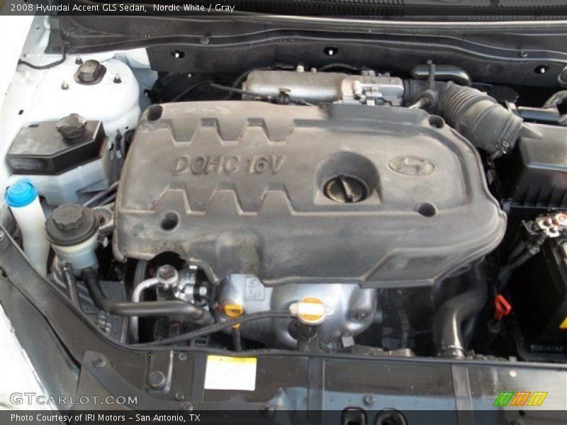 Nordic White / Gray 2008 Hyundai Accent GLS Sedan