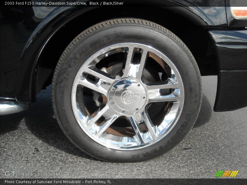 Black / Black/Silver 2003 Ford F150 Harley-Davidson SuperCrew