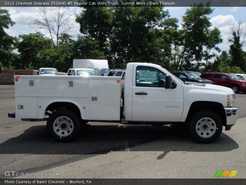 Summit White / Dark Titanium 2013 Chevrolet Silverado 3500HD WT Regular Cab Utility Truck