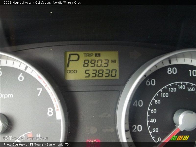 Nordic White / Gray 2008 Hyundai Accent GLS Sedan