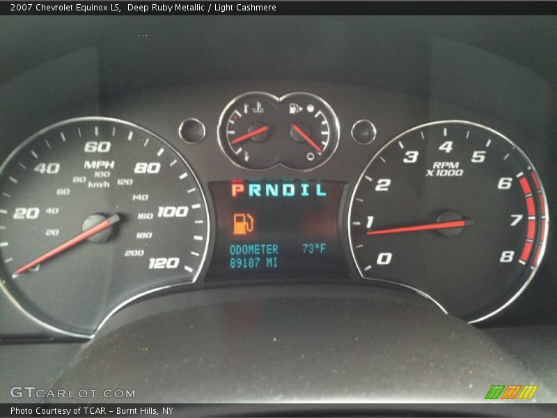 Deep Ruby Metallic / Light Cashmere 2007 Chevrolet Equinox LS