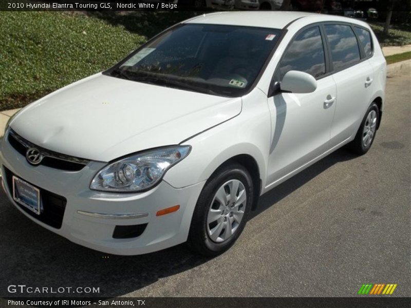Nordic White / Beige 2010 Hyundai Elantra Touring GLS