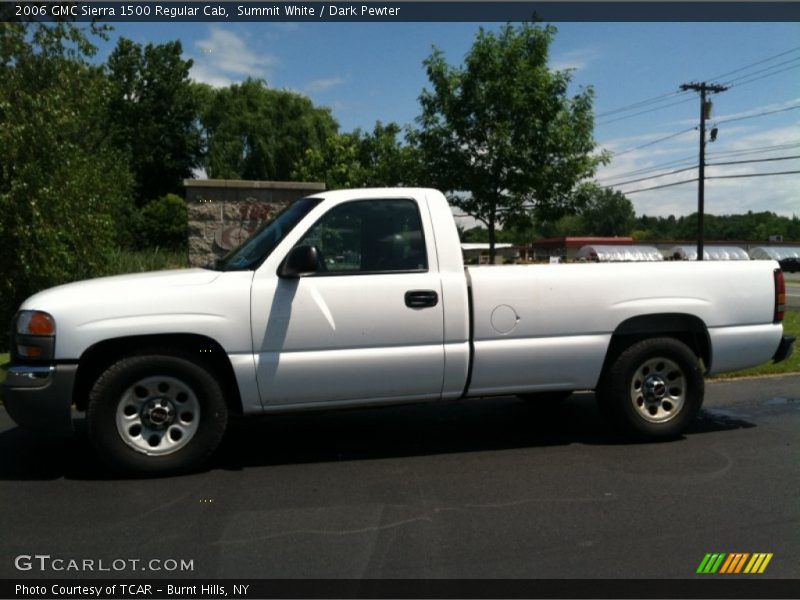 Summit White / Dark Pewter 2006 GMC Sierra 1500 Regular Cab