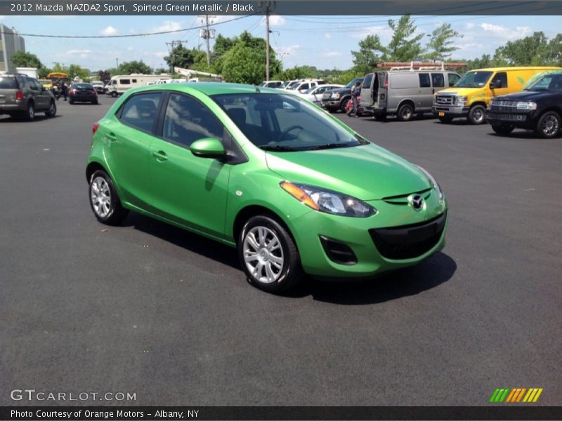 Spirted Green Metallic / Black 2012 Mazda MAZDA2 Sport