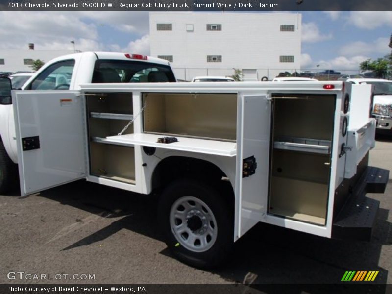 Summit White / Dark Titanium 2013 Chevrolet Silverado 3500HD WT Regular Cab Utility Truck