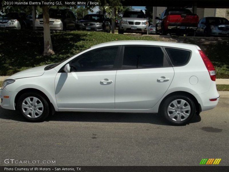 Nordic White / Beige 2010 Hyundai Elantra Touring GLS