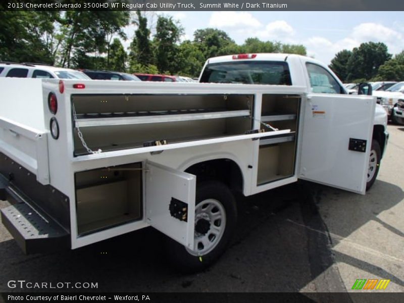 Summit White / Dark Titanium 2013 Chevrolet Silverado 3500HD WT Regular Cab Utility Truck