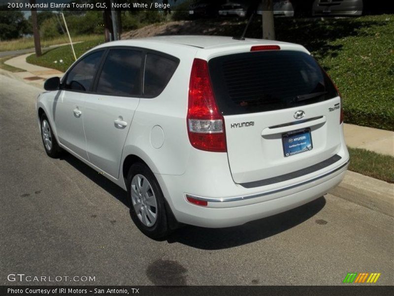 Nordic White / Beige 2010 Hyundai Elantra Touring GLS