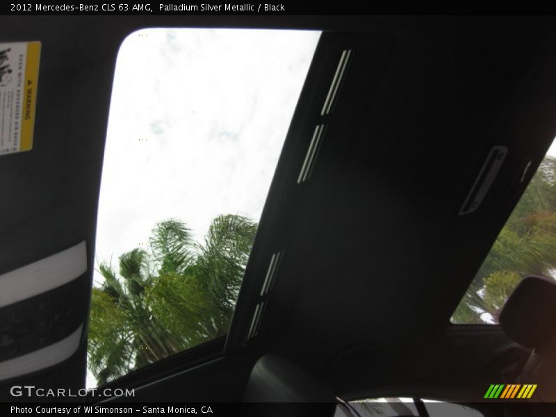 Palladium Silver Metallic / Black 2012 Mercedes-Benz CLS 63 AMG
