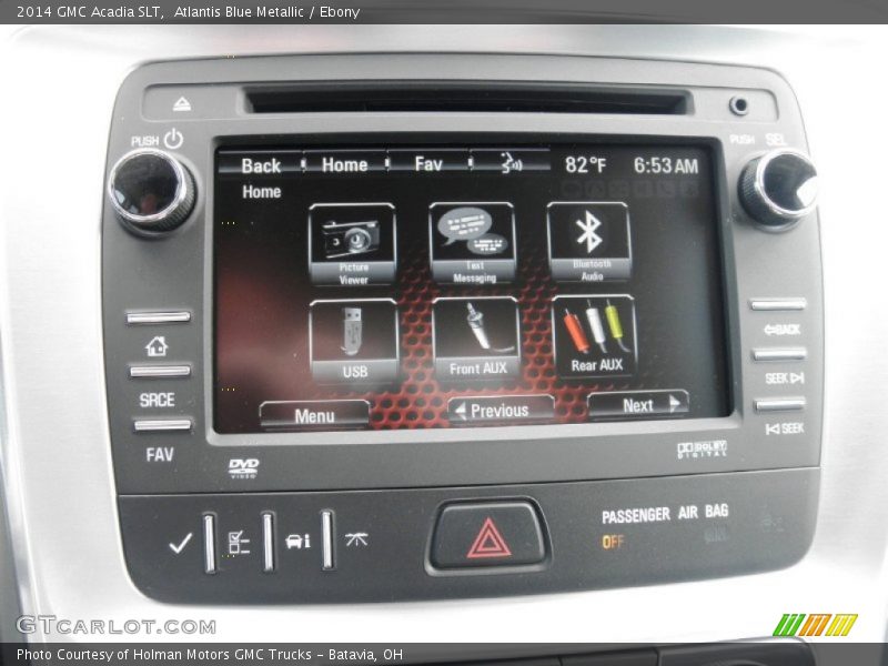 Atlantis Blue Metallic / Ebony 2014 GMC Acadia SLT