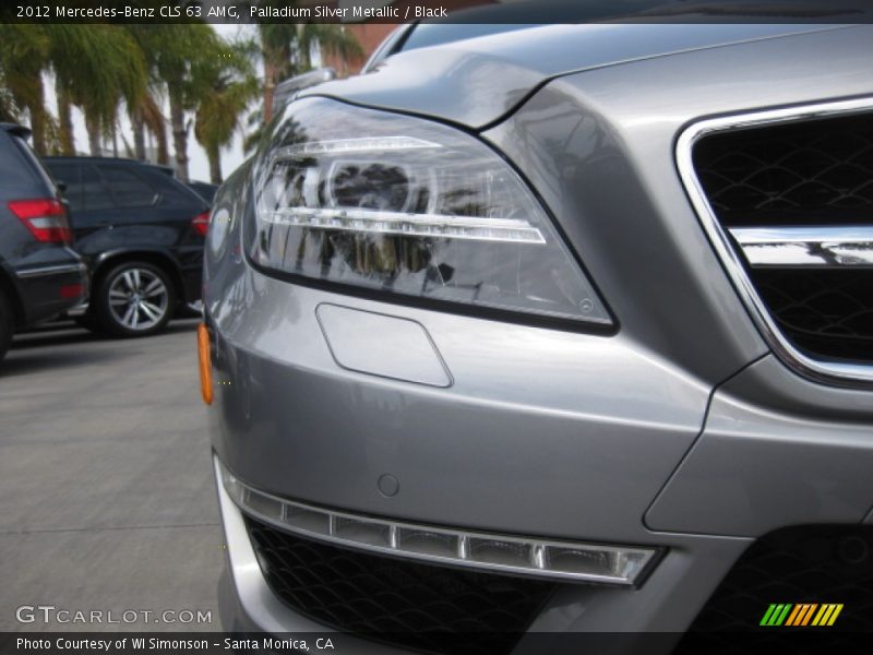 Palladium Silver Metallic / Black 2012 Mercedes-Benz CLS 63 AMG