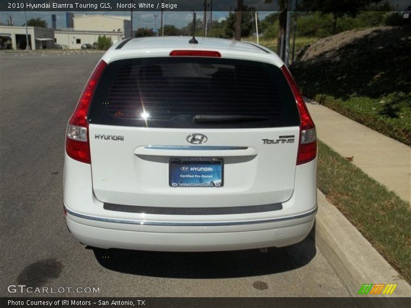 Nordic White / Beige 2010 Hyundai Elantra Touring GLS