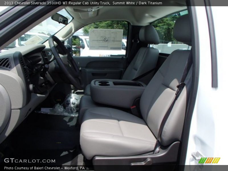 Summit White / Dark Titanium 2013 Chevrolet Silverado 3500HD WT Regular Cab Utility Truck