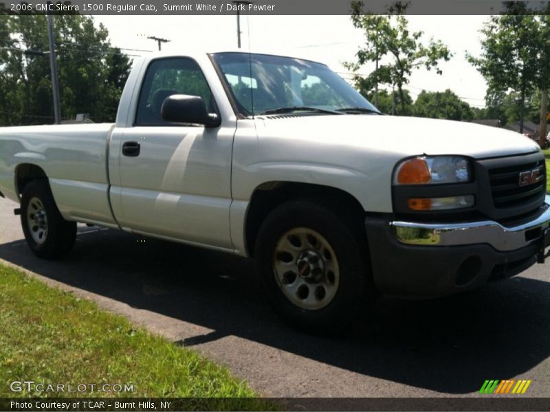 Summit White / Dark Pewter 2006 GMC Sierra 1500 Regular Cab
