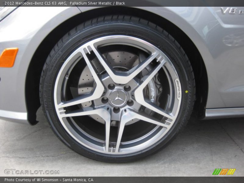 Palladium Silver Metallic / Black 2012 Mercedes-Benz CLS 63 AMG