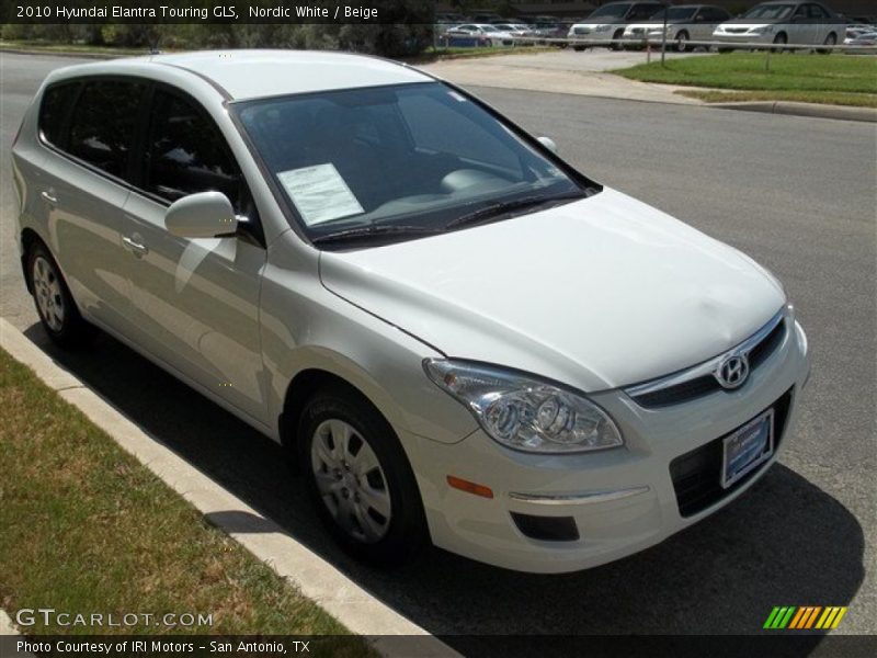 Nordic White / Beige 2010 Hyundai Elantra Touring GLS