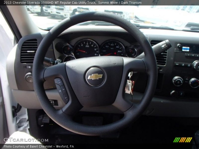 Summit White / Dark Titanium 2013 Chevrolet Silverado 3500HD WT Regular Cab Utility Truck