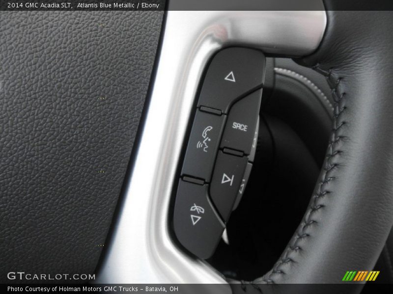Atlantis Blue Metallic / Ebony 2014 GMC Acadia SLT