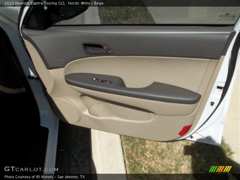 Nordic White / Beige 2010 Hyundai Elantra Touring GLS