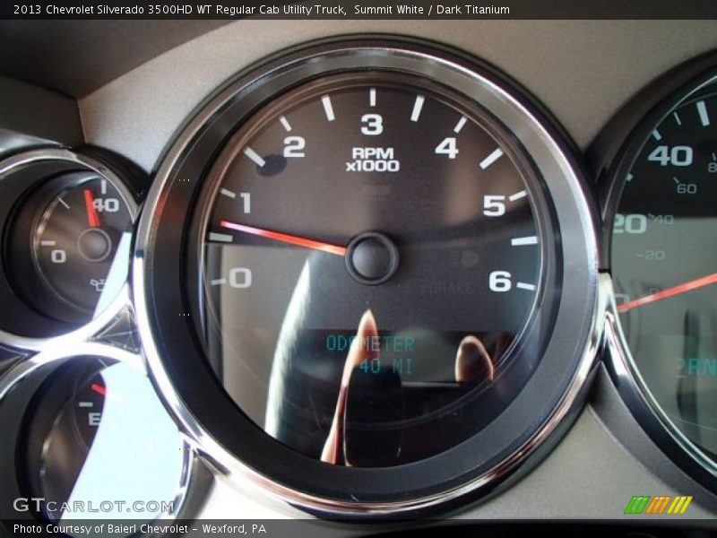 Summit White / Dark Titanium 2013 Chevrolet Silverado 3500HD WT Regular Cab Utility Truck