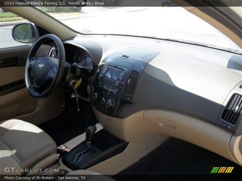 Nordic White / Beige 2010 Hyundai Elantra Touring GLS