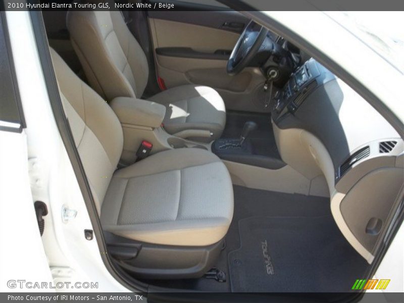 Nordic White / Beige 2010 Hyundai Elantra Touring GLS