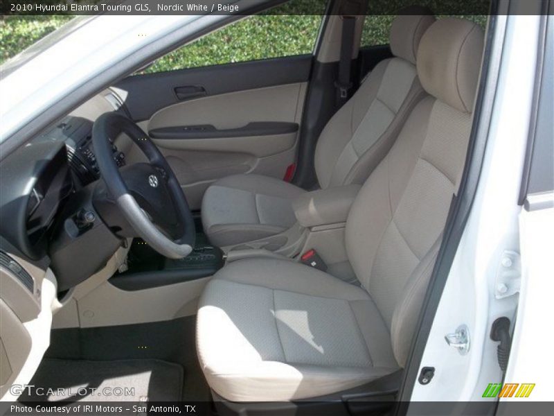 Nordic White / Beige 2010 Hyundai Elantra Touring GLS