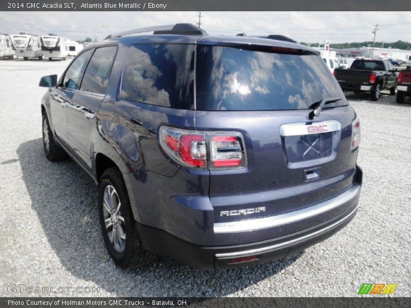 Atlantis Blue Metallic / Ebony 2014 GMC Acadia SLT