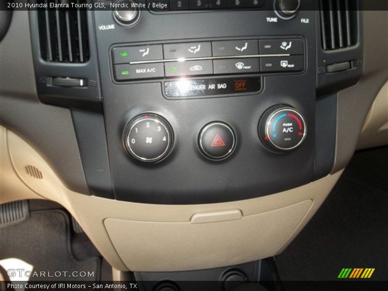 Nordic White / Beige 2010 Hyundai Elantra Touring GLS