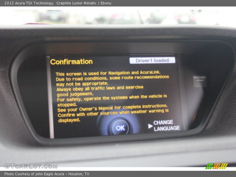 Graphite Luster Metallic / Ebony 2013 Acura TSX Technology