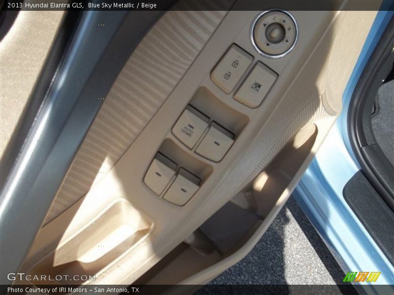 Blue Sky Metallic / Beige 2013 Hyundai Elantra GLS