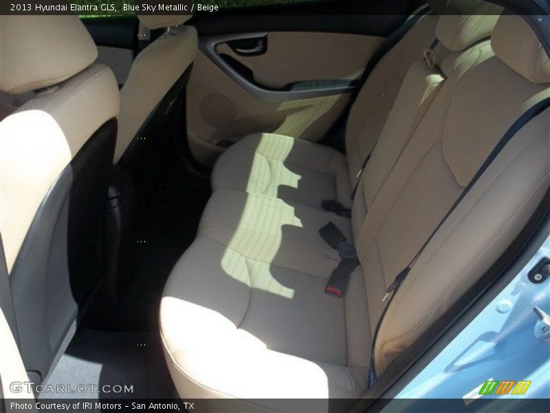 Blue Sky Metallic / Beige 2013 Hyundai Elantra GLS