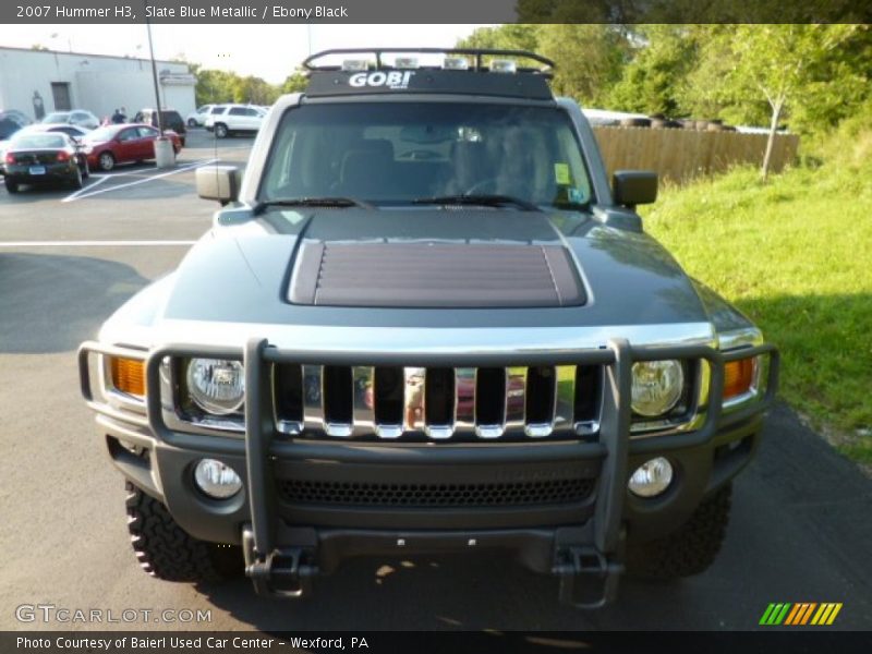 Slate Blue Metallic / Ebony Black 2007 Hummer H3