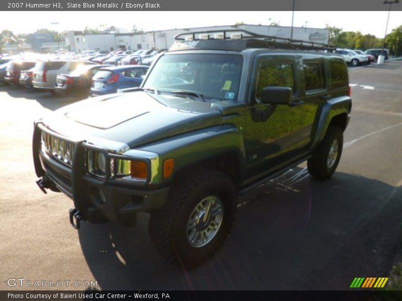 Slate Blue Metallic / Ebony Black 2007 Hummer H3