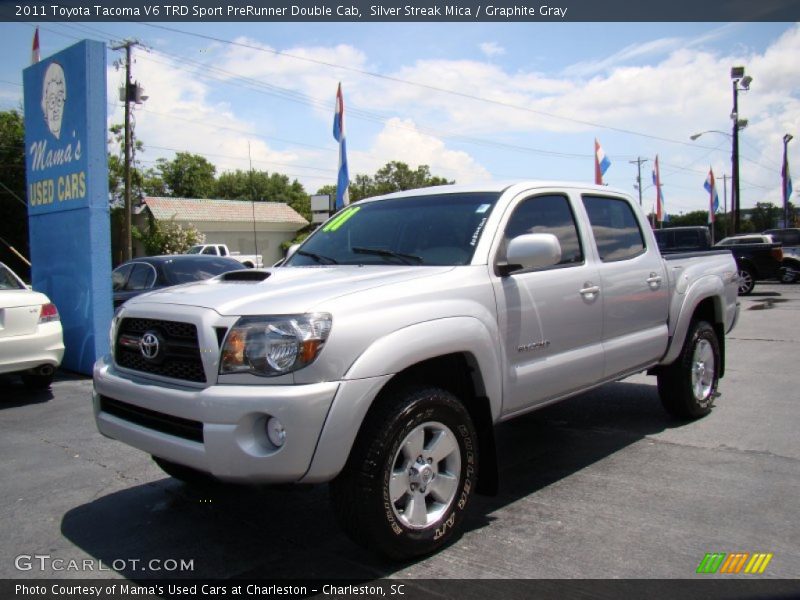 Silver Streak Mica / Graphite Gray 2011 Toyota Tacoma V6 TRD Sport PreRunner Double Cab
