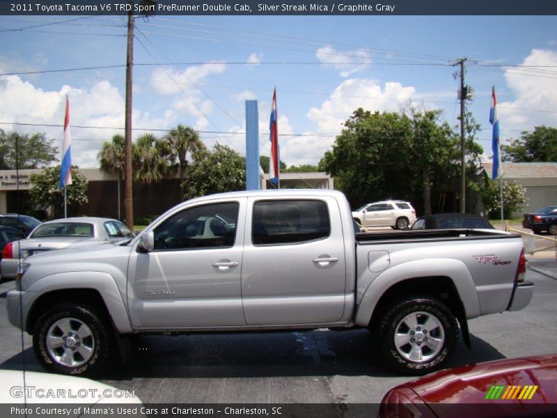 Silver Streak Mica / Graphite Gray 2011 Toyota Tacoma V6 TRD Sport PreRunner Double Cab