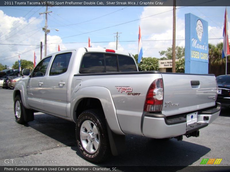 Silver Streak Mica / Graphite Gray 2011 Toyota Tacoma V6 TRD Sport PreRunner Double Cab