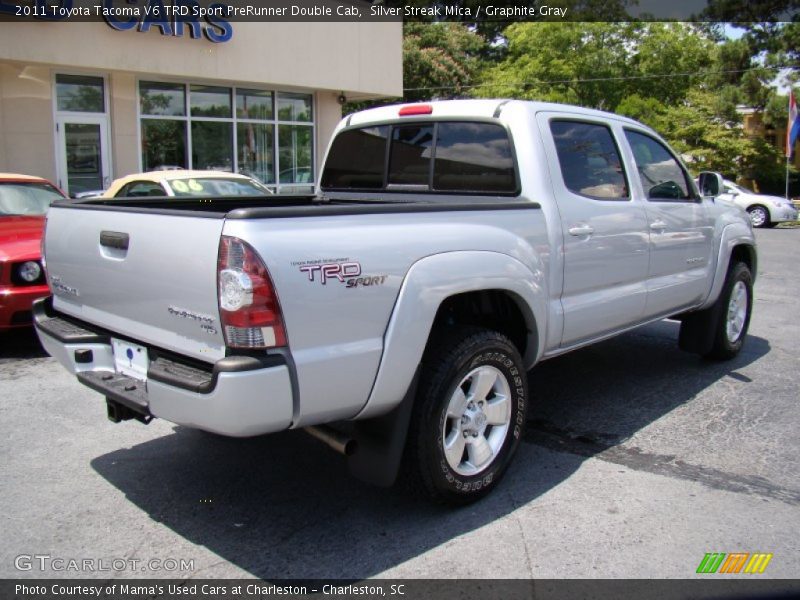 Silver Streak Mica / Graphite Gray 2011 Toyota Tacoma V6 TRD Sport PreRunner Double Cab