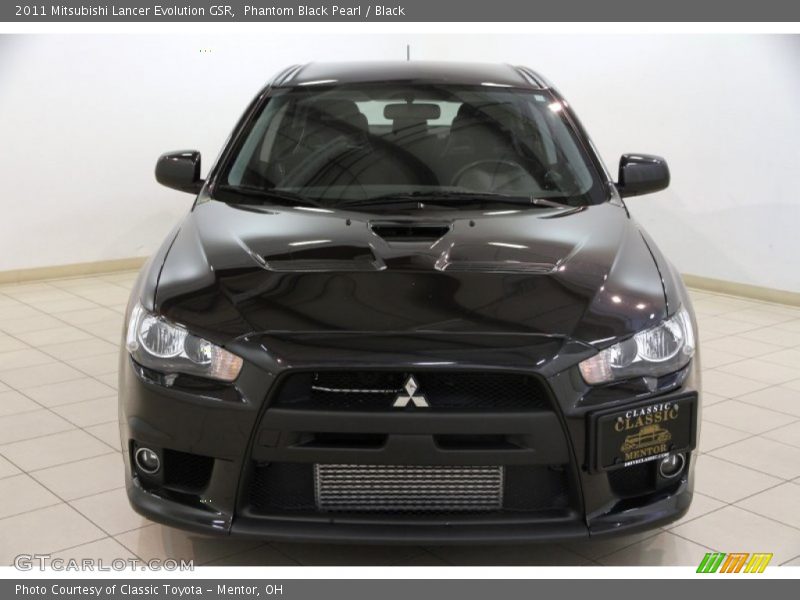 Phantom Black Pearl / Black 2011 Mitsubishi Lancer Evolution GSR