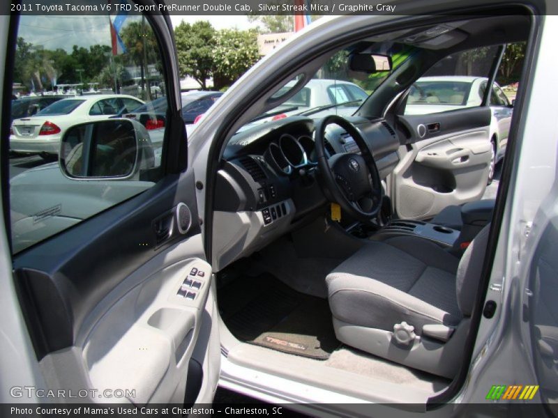 Silver Streak Mica / Graphite Gray 2011 Toyota Tacoma V6 TRD Sport PreRunner Double Cab