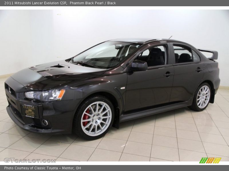 Phantom Black Pearl / Black 2011 Mitsubishi Lancer Evolution GSR