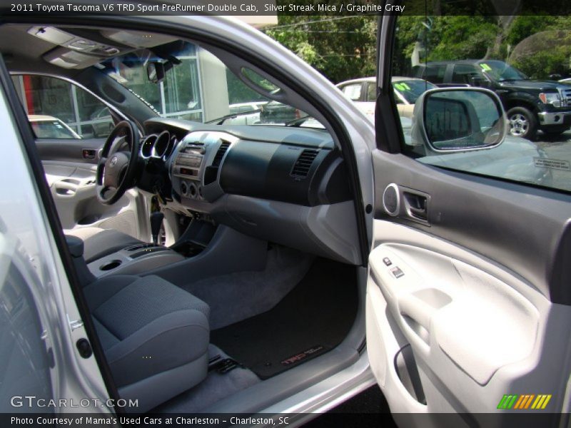 Silver Streak Mica / Graphite Gray 2011 Toyota Tacoma V6 TRD Sport PreRunner Double Cab