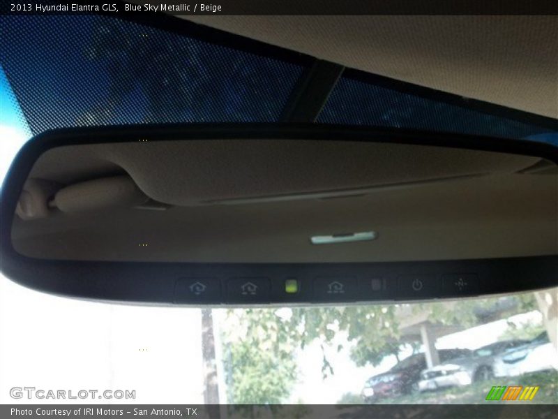 Blue Sky Metallic / Beige 2013 Hyundai Elantra GLS
