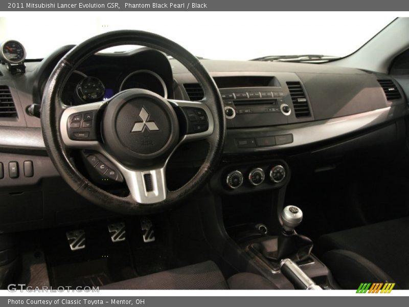 Phantom Black Pearl / Black 2011 Mitsubishi Lancer Evolution GSR
