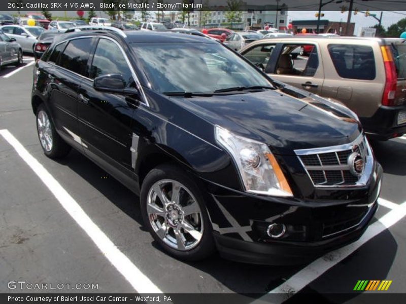 Black Ice Metallic / Ebony/Titanium 2011 Cadillac SRX 4 V6 AWD