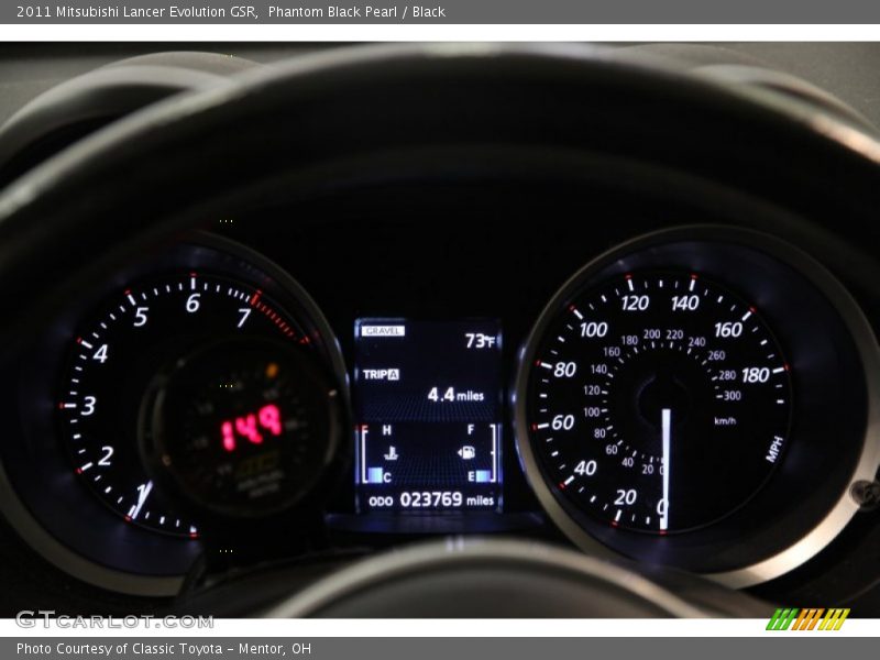 Phantom Black Pearl / Black 2011 Mitsubishi Lancer Evolution GSR