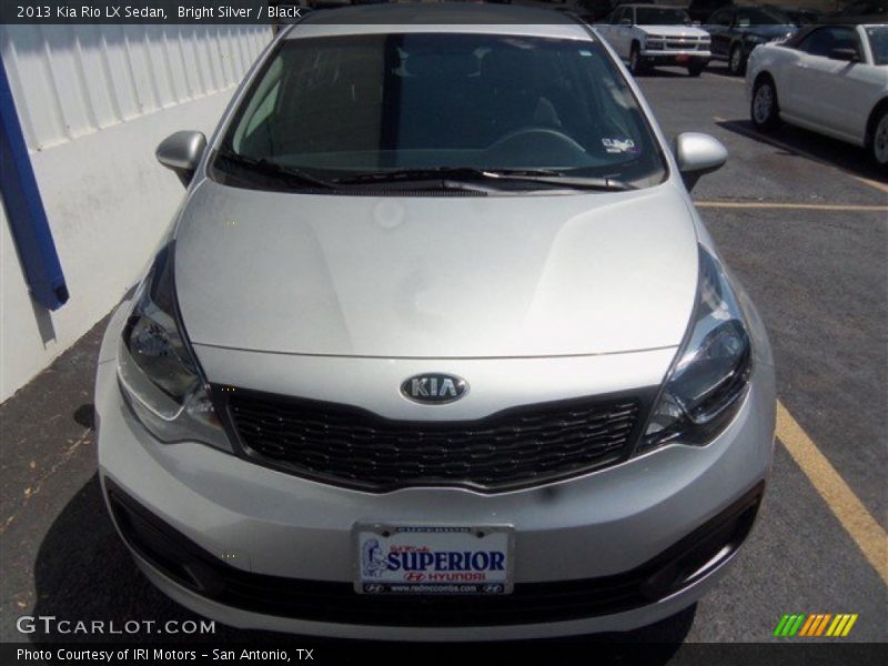 Bright Silver / Black 2013 Kia Rio LX Sedan